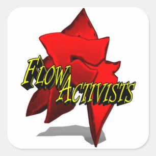 Adesivo Quadrado FlowAtivistas Sticker 2
