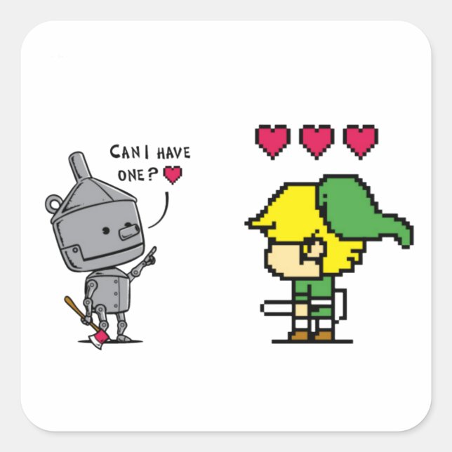 Adesivo Quadrado FM Pop Cultura Heart Seeker (Frente)