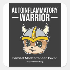 Adesivo Quadrado FMF Warrior Sticker