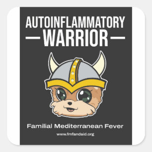 Adesivo Quadrado FMF Warrior Sticker