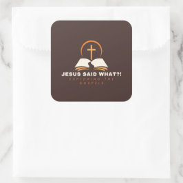 Adesivo Quadrado Foco nos Evangelhos de Brown