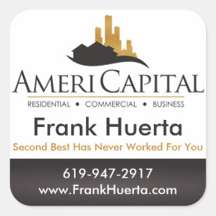 Adesivo Quadrado Focos de imóveis PERSONALIZADOS
