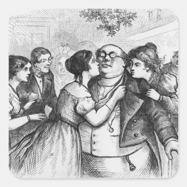Adesivo Quadrado Foi agradável ver o Sr. Pickwick (Frente)