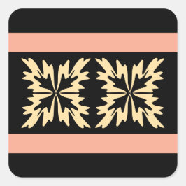 Adesivo Quadrado Folgas de Arte Mínimas Modernas