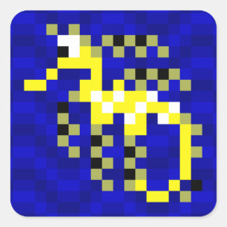 Adesivo Quadrado Folha adesiva de Seadragão de Cordéis