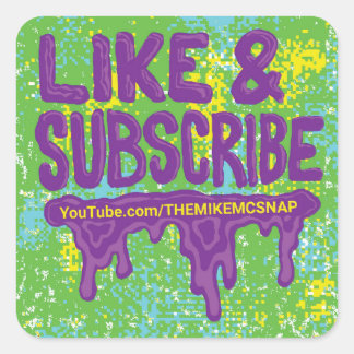 Adesivo Quadrado Folha adesiva do Youtube