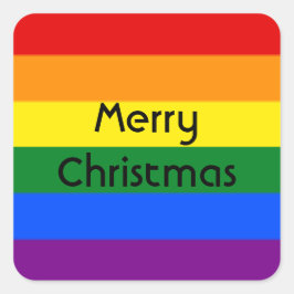 Adesivo Quadrado folha de 20 autocolantes arco-íris