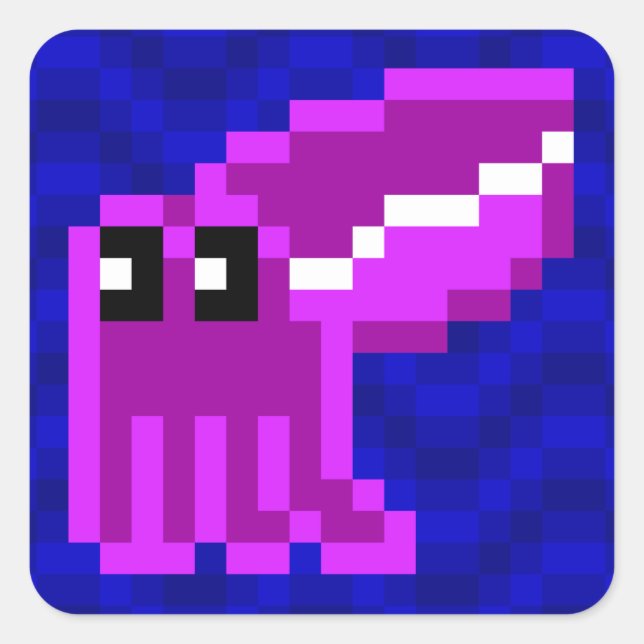 Adesivo Quadrado Folha de autocolante de espinhas roxas (Frente)