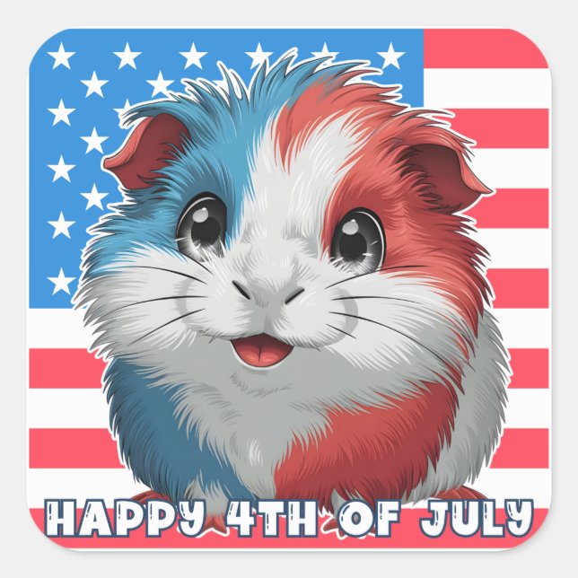 Adesivo Quadrado Folha de autocolante de porco em folha (Frente)