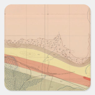 Adesivo Quadrado Folha detalhada XVI da geologia