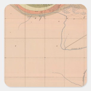 Adesivo Quadrado Folha detalhada XX da geologia