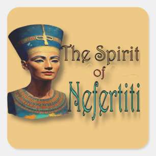 Adesivo Quadrado Folha do Nefertiti Sticker