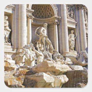 Adesivo Quadrado fonte da Trevi