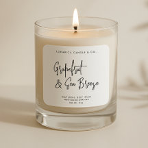 Fonte de Script Moderno, rótulos de velas