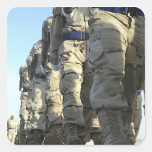 Adesivo Quadrado Força aérea iraquiana recruta marcha