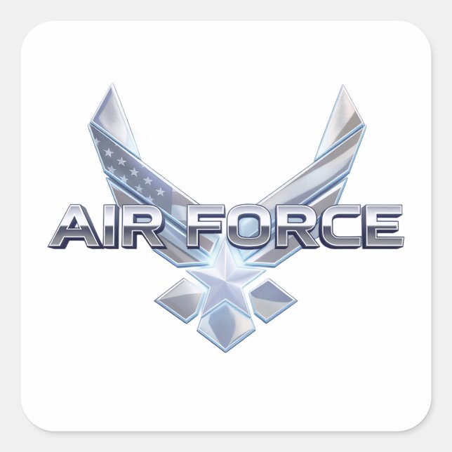 Adesivo Quadrado Força Aérea (USAF) (Frente)