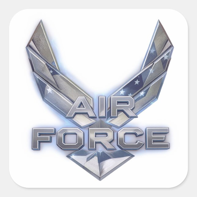 Adesivo Quadrado Força Aérea (USAF) (Frente)