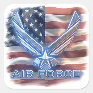 Adesivo Quadrado Força Aérea (USAF)