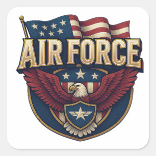 Adesivo Quadrado Força Aérea (USAF)