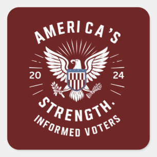 Adesivo Quadrado Força Americana