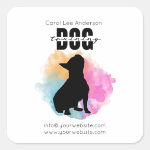 Adesivo Quadrado Formação de cães