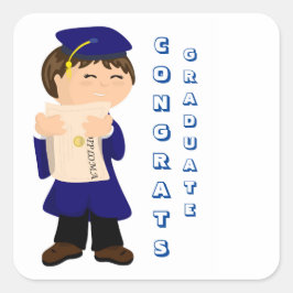 Adesivo Quadrado Formando Boy Sticker