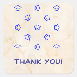 Adesivo Quadrado Formandos Gêmeos Dizem Obrigado