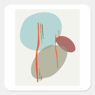 Adesivo Quadrado Formas de Boho