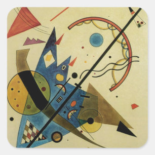 Adesivo Quadrado Formas dos Abstrato de Kandinsky