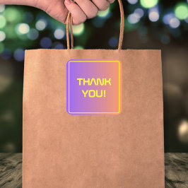 Adesivo Quadrado Formatação Tecnológica Moderna Sunset Vibrante