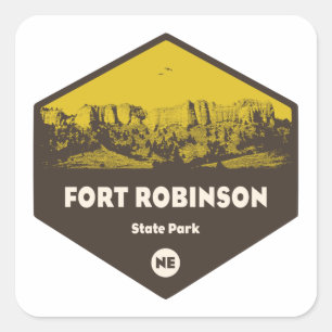 Adesivo Quadrado Fort Robinson State Park em Nebraska