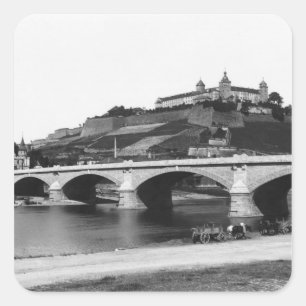 Adesivo Quadrado Fortaleza de Festung Marienberg