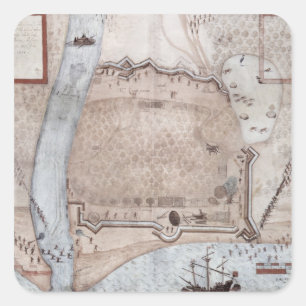 Adesivo Quadrado Fortified Encampi, Porto Rico