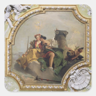 Adesivo Quadrado Fortitude e Justiça, do "Sala Capitolare"