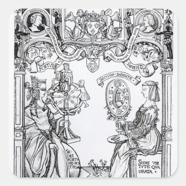 Adesivo Quadrado Fortuna e Sabedoria (Frente)