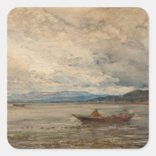 Adesivo Quadrado Fos, Environs De Martigues - Félix Ziem