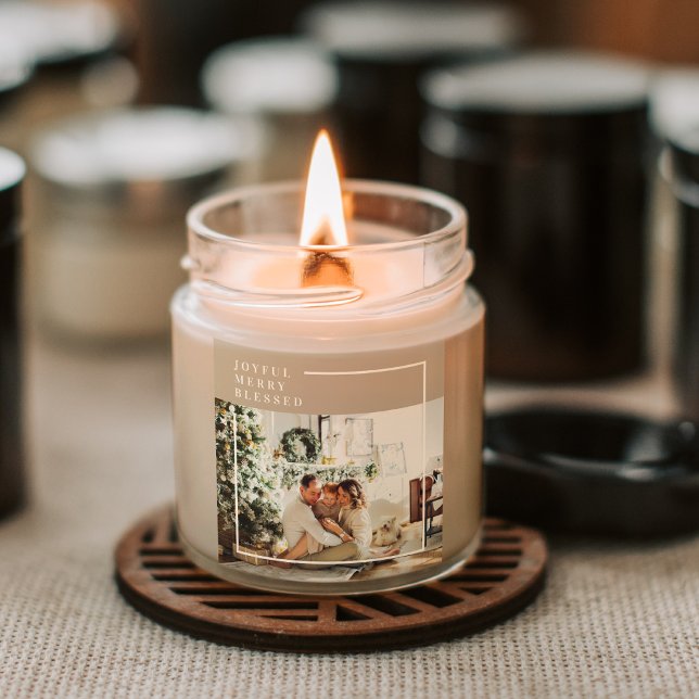 Adesivo Quadrado Foto da família moderna | Feliz alegre abençoada (Criador carregado)