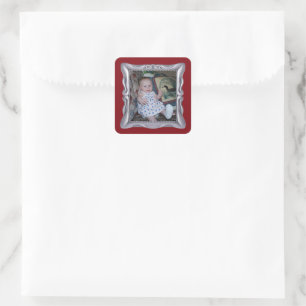 Adesivo Quadrado Foto de bebê personalizada no quadro do Rico Silv