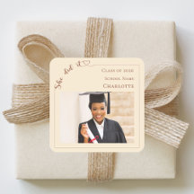 Foto de champanhe Ela fez isso Graduada