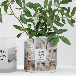 Adesivo Quadrado Foto de Colagem Moderna Ama Sua Avó Melhor Presen