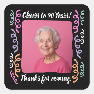 Adesivo Quadrado Foto personalizada anima 90 anos de streaming de a