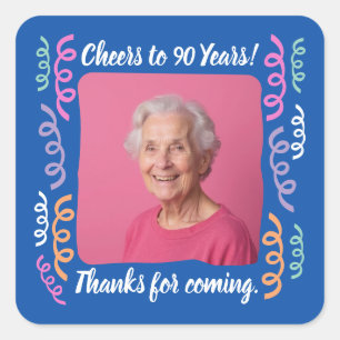 Adesivo Quadrado Foto personalizada anima 90 anos de streaming de a