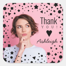 Adesivo Quadrado Foto Personalizada Que Aniversário