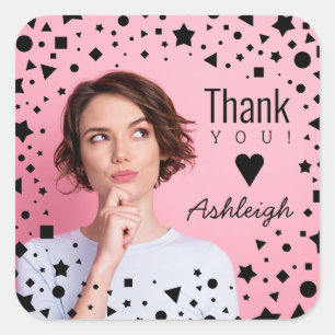 Adesivo Quadrado Foto Personalizada Que Aniversário