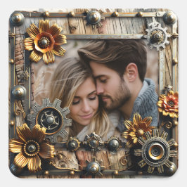 Adesivo Quadrado Foto Personalizada Steampunk legal