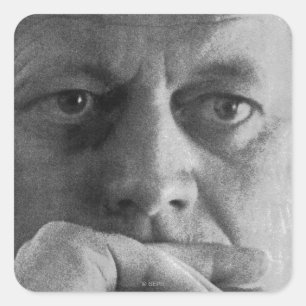Adesivo Quadrado Fotografia de John F. Kennedy