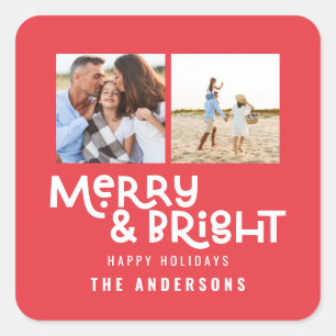 Adesivo Quadrado Fotografia mínima moderna 2 Fotografia Natal