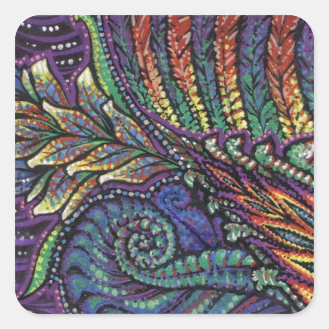 Adesivo Quadrado Fotosinestesia Praça (Frente)