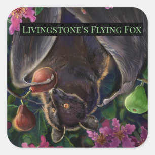 Adesivo Quadrado Fox de vôo de Livingstone