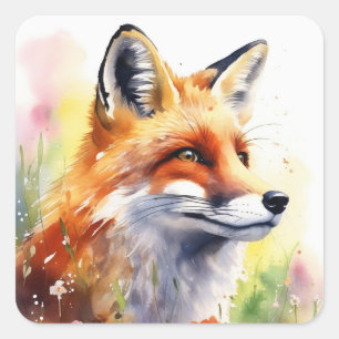 Adesivo Quadrado Fox Stickers